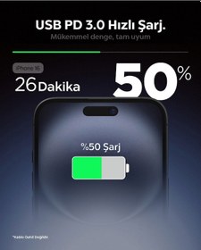 Resim Spigen 20w Usb-c Mini Hızlı Şarj Aleti Samsung Uyumlu Pps / Şarj Isısını Düşürür Gan Destekli Akım Korumalı Güç Adaptörü 