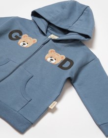 Resim BabyCosy Organik Kapüşonlu Ceket & Pantolon Takımı 001 