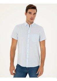 Resim Pierre Cardin Erkek Buz Mavisi Gömlek Kısa Kollu 50284166-vr095 Buz Mavisi 