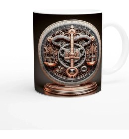 Resim Terazi Burcu Baskılı Kahve Kupası - Zamanın Çarkları Astroloji Mekanizması Vs3 