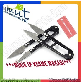 Resim İplik Temizleme Makası El İşi Dikiş Nakış Makası İp Misina Makası N11.422 