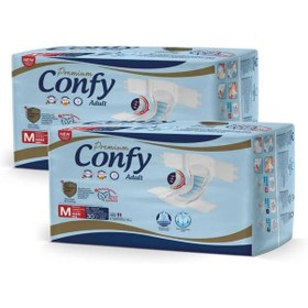 Resim Confy Adult Yetişkin Bezi Medium 30 Adet X 2 Paket 