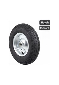 Resim Yaparlar 62221 El Arabası Yedek Teker Şişme Havalı Rulmanlı 355 Mm 