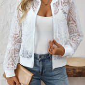 Resim Kadın Modası Düz Renk İşlemeli Uzun Kollu Ceket, Elegant Polyester Triko ile Çıkarılabilir Ön, Normal Uzunluk, İlkbahar/Sonbahar Casual Blazer 