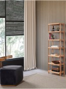 Resim BarışAhşap Çok Amaçlı Ahşap 7 Raflı Kitaplık Havluluk 