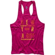 Resim Bluu Fitness Gym Tank Top Sporcu Atleti Newyorkcity Fuşya 