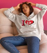 Resim Ben Kalp Oversize Unisex Kapüşonlu Sweatshirt 