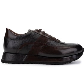 Resim Tamer Tanca Erkek Hakiki Deri Kahverengi Sneakers & Spor Ayakkabı 