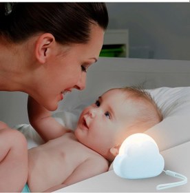 Resim Bebek Odası İçin Taşınabilir Bulut Lamba Gece Lambası Temel Aksesuarlar Yenidoğan Masa Lambası Şarj Edilebilir Aygıt Emzirme 