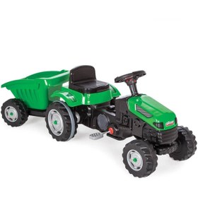 Resim PİLSAN Active Römorklu Traktör Pedallı Yeşil 