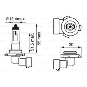 Resim BOSCH 1987302083 Ampul H10 12V 42W 