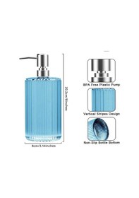 Resim Lüks Crystal Amber Cam Sabunluk Kaymaz Taban 500 Ml Amber 