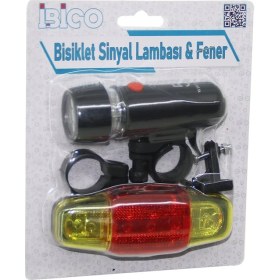 Resim 2in1 Bisiklet Feneri Sinyalli Lamba Pilli (5477) NFSM-RSGO3456 