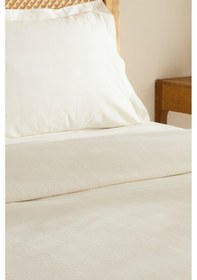 Resim Karaca Home Maye %100 Pamuk Fırfırlı Tek Kişilik Tek Pike Beyaz Beyaz 