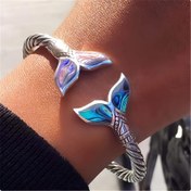 Resim Hot Deal Retro Balık Kuyruğu 316L Paslanmaz Çelik Erkek ve Kadın için Aynı Tasarımlı Basit Bileklik. Ayarlanabilir Boyut. Şık Lüks Moda Doğum Günü Hediyesi. Arkadaşlar İçin Güzel ve Popüler Takı 