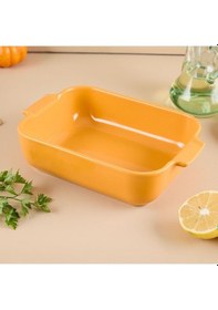 Resim Aryıldız Elissa 25 Cm D.dörtgen Fırın Kabı Sarı 