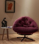 Resim Berta Concept Thor 360 Derece Döner Mekanizmalı Berjer Tekli Koltuk Mor 