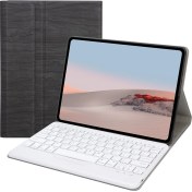Resim Kaneed Microsoft Yüzey Go 3/2 / 1 Siyah + Beyaz Klavye + Kılıf 