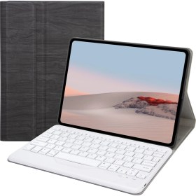 Resim Kaneed Microsoft Yüzey Go 3/2 / 1 Siyah + Beyaz Klavye + Kılıf 