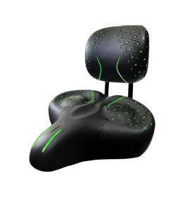 Resim Sırt Destekli Bisiklet Sele Koltuğu Sırt Desteği İle Bisiklet Elektrikli Bisiklet Selesi Yeşil Siyah 