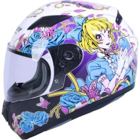 Resim Sway SW-815K Gloss Girl Full Face Çocuk Kaskı - Motodede 