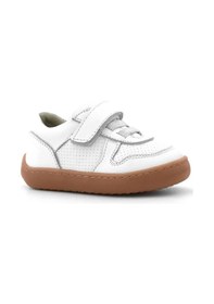 Resim Rakerplus Bob Hakiki Deri Beyaz Barefoot Cırtlı Lastikli Bebek Sneaker Ayakkabı Beyaz 
