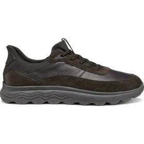 Resim Geox Erkek Kahverengi U Spherıca Plus A - Nappa+Sued Bağcıklı Süet Sneaker U56MPA08522C6006 