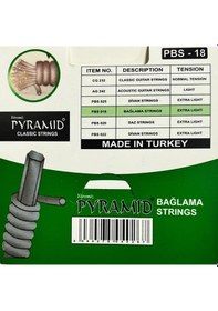 Resim Pyramid Pbs-018 Kısa Sap Bağlama Teli Takımı 3 Paket 