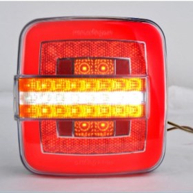 Resim Kare Led Stop Kayar Sinyalli 12 Volt Neon Lamba 