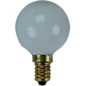 Resim Lotus 40W 220-240V 3000K E14 G45 Buzlu Cam Halojen Top Ampul 