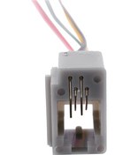 Resim Crackedice 10 Adet 616e 4p4c Rj9 Dişi Telefon Konnektör Adaptörü 4 Kablolu 8cm 