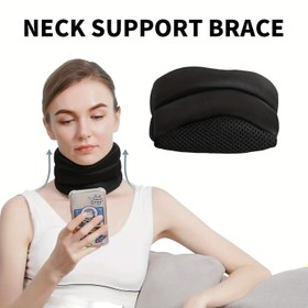 Resim Vitavix Boyun Desteği Yastığı - Uzun Süreli Bilgisayar İşçileri, Seyahat ve Uyku için Ayarlanabilir Servikal Hizalama, Orta Sertlik Ergonomik Tasarım, Sadece Elde Yıkama, Boyun Yastığı, Seyahat Boyun Yastığı, Şık Yastık, Dayanıklı Yastık 