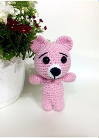 Resim Amigurumi Renkli Miniklerden Sevimli Ayıcık Sağlıklı Oyuncak 