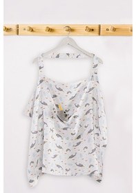 Resim Unicorn Fish Muslin Bebek Emzirme Önlüğü 