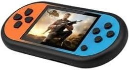 Resim Taşınabilir Mini Oyun Konsolu, 520 Oyun, HD LCD Ekran, AV Çıkışlı, USB Şarjlı, Turuncu Mavi 