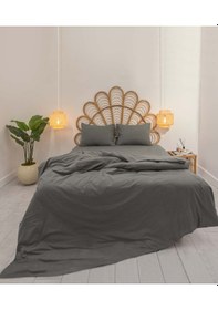 Resim Koza Home Calmo Nevresim Takımı Smoke Tek Kişilik 160x220 9571a Gri 