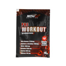 Resim NOWUP NUTRİTİON Pre Workout Incredible Effect Amino Asit Kiraz Aromalı 12g x 30 Saşe 