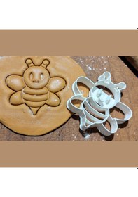 Resim Mizaku Sevimli Arı Şeklinde Kurabiye Kalıbı Beyaz 