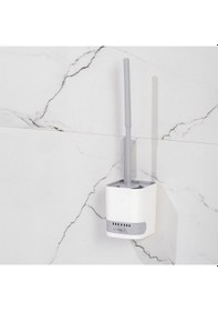 Resim Porsima 2026 Pratik Tuvalet Fırçalığı Banyo Tuvalet Fırçası Gri B 