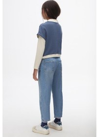 Resim Kız Sweatşhirt 24knk37801 Ekru-laci Ekru - Lacivert 