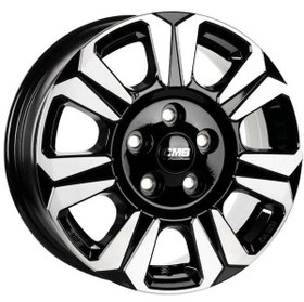 Resim CMS-1239-03 6.5x16" -5x118 ET60 71.1 Diamond Black Gloss Jant (4 Adet) 