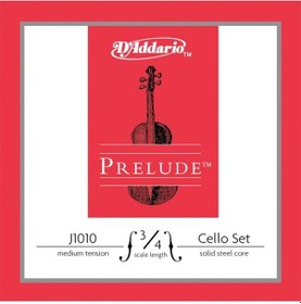 Resim D'Addario J1010 Prelude 3/4 Cello Strings Medium Takım Tel Çello 