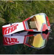 Resim Willowhaven 03 Erkek Thor Esintili Kayak Gözlüğü - Hafif Tam Çerçeve Geniş Görüş Alanı Kırmızı Altın Detay Karlı Sporlar İçin 