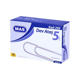 Resim MAS 250 Dev Ataş 5 cm 50 Adet - Metalik Gri 