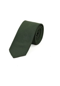 Resim Plus Scorpion Klasik & Modern Stil Uyumlu Armürlü Erkek Kravat Özel Gün Ve İş Hayatı İçin Koyu Yeşil 