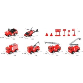 Resim Mega Oyuncak Baretli Itfaiye Araçları Seti 