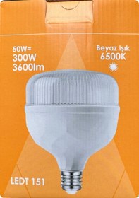 Resim 1 Adet Osaka 50w 300w Beyaz Işık E27 Duylu Kalın Duy Led Torch Ampul 