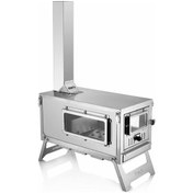 Resim Paslanmaz Çelik Kuzineli Kamp Sobası 