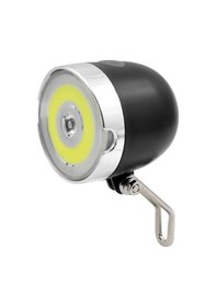 Resim Epic Retro Bisiklet Ön Işık Pilli - Klasik Bisikletler Için Siyah 