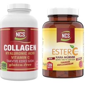 Resim Ncs Collagen 300 Tablet Ester C 120 Tablet Made In Türkiye 